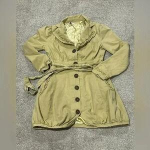 Knitted Dove (Anthropologie) women’s size small bubble trench coat